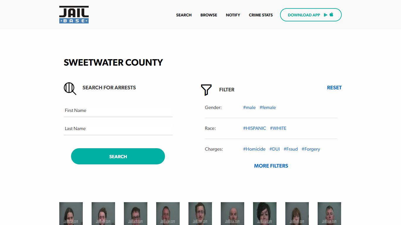 Sweetwater County Jail Inmate Search and Mugshots | JailBase